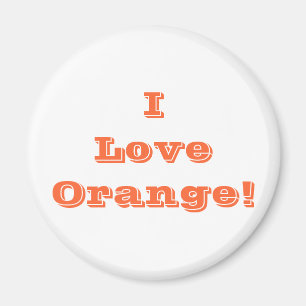 Magnet I Liebe Orange