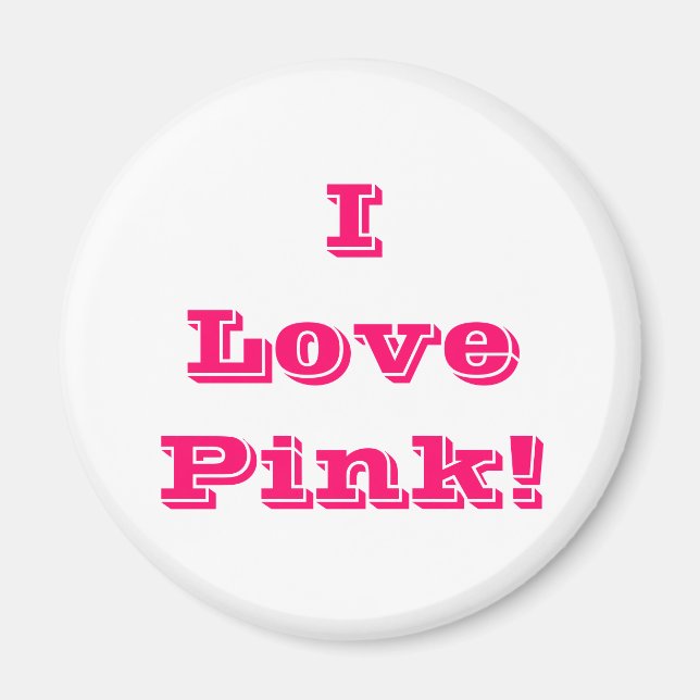 Magnet I Liebe Rosa (Vorne)