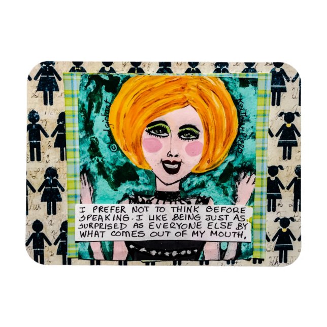 Magnet-I zieht es vor, nicht zu denken Magnet (Horizontal)