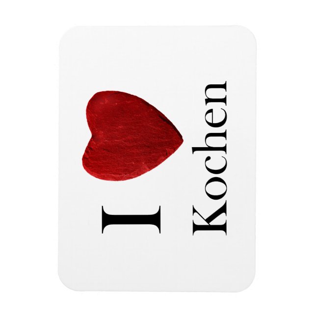 Magnet Ich liebe Kochen (Vertikal)