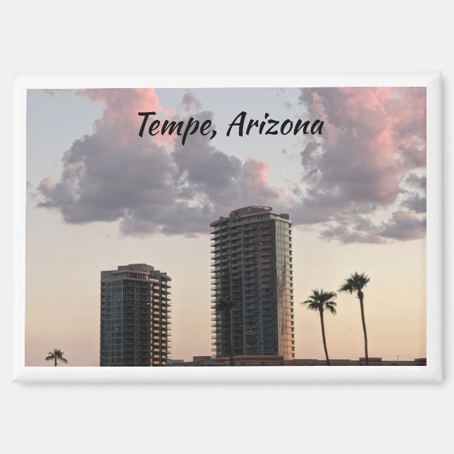 Magnet - Innenstadt Tempe, Arizona bei Sonnenunter (Vorderseite)