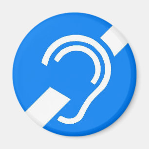 Magnet-internationales Symbol für das taube Magnet