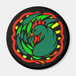 Magnet ~ Jahr des Roosters Chinesisches Zodiac-Zei