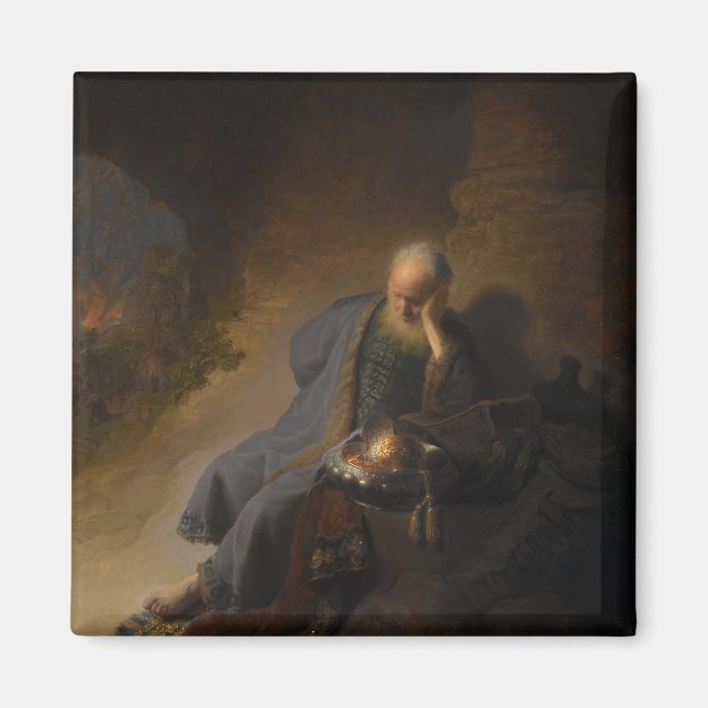 Magnet Jeremiah Jerusalem Rembrandt (Vorne)