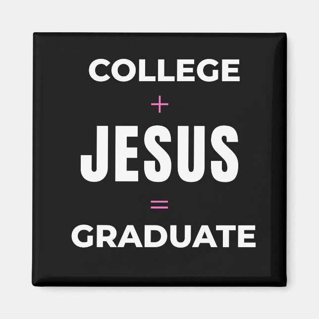 Magnet Jesus+Hochschule = Absolvent (Vorne)