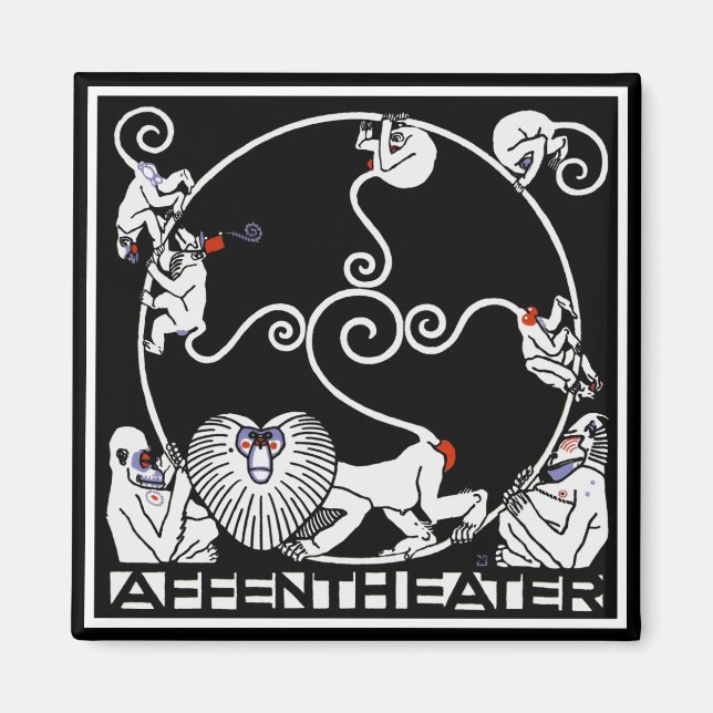Magnet: Jugendstil - Cabaret Fledermaus Magnet (Vorne)