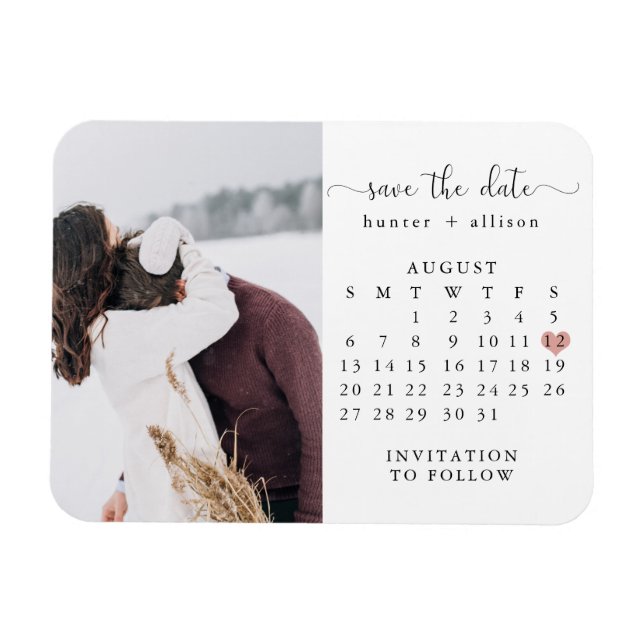Magnet | Kalender Save the Date (Horizontal)
