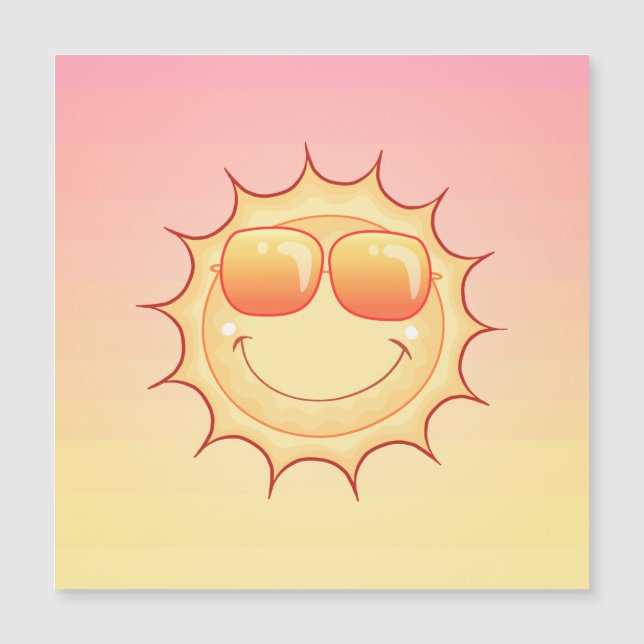 Magnet-Karte für Sunset Magnetkarte (Vorderseite)
