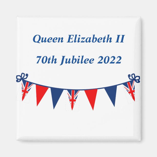 Magnet Königin Elizabeth II. 70. Jubilee 2022 (Vorne)