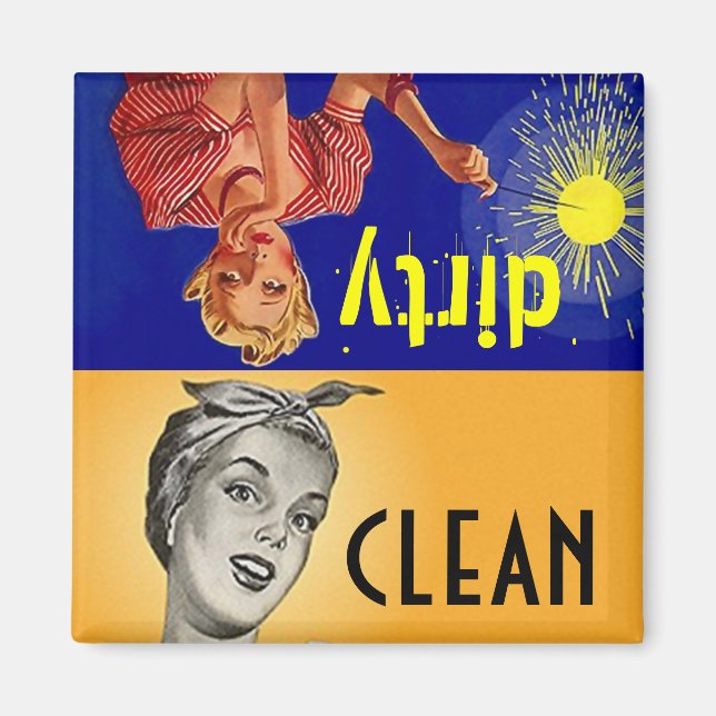 Magnet Küchenhelfer Saubere Geschirrspüler (Vorne)