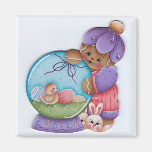 Magnet Lebkuchen-Ostern Snowglobe