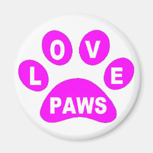 Magnet-Liebe Paws Pink Magnet
