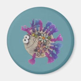 Magnet - Lila Garnfische - Baby