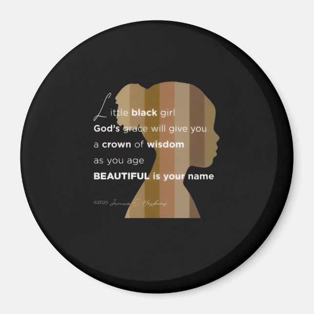 Magnet little black girl magnet (Vorne)
