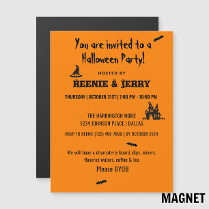 Magnet, Lustige Halloween-Spaß-Party-Einladung Magnetkarte