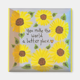 Magnet "Macht die Welt zu einem besseren Ort"