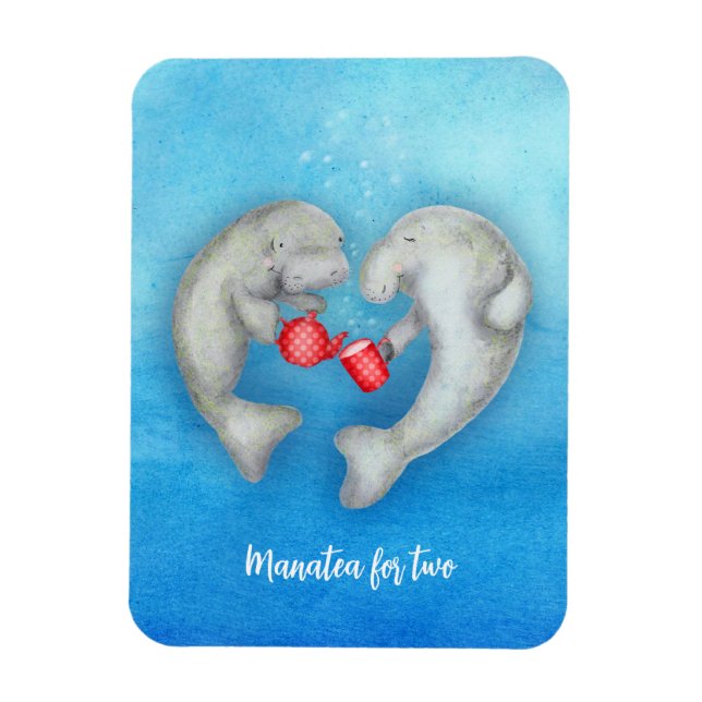 Magnet "Manatea for two" Teeküche (Vertikal)