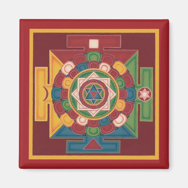 MAGNET Mandala der 5 Elemente (Vorne)