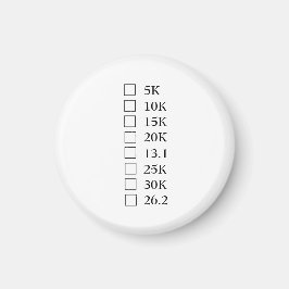 Magnet "Marathon Checklist"