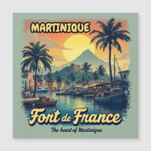 Magnet Martinique Fort-de-France Vintage