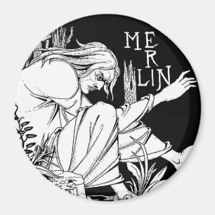 Magnet: MERLIN - durch Aubrey Beardsley Magnet