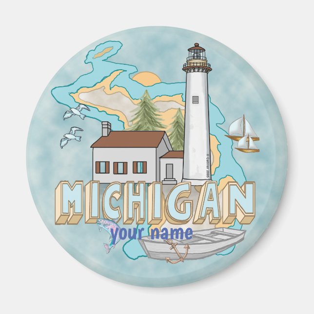 Magnet Michigan Lighthouse (Vorne)