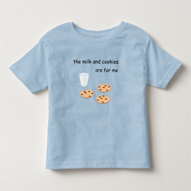 Magnet Milch und Cookies Kleinkind T-shirt (Vorderseite)