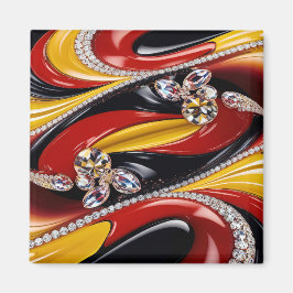 Magnet mit belgischer Farbgestaltung