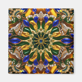 Magnet mit brasilianischem Farbdesign