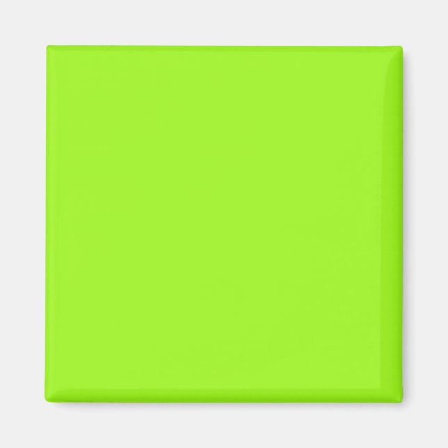 Magnet mit Chartreuse-Hintergrund (Vorne)