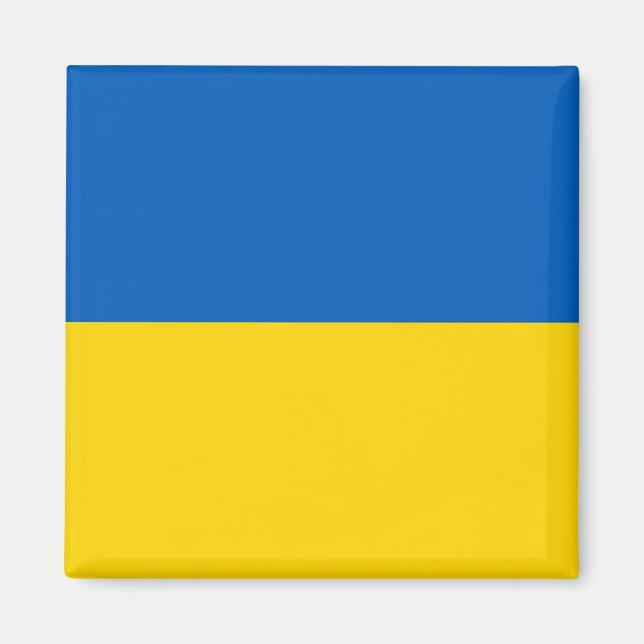 Magnet mit der Flagge der Ukraine (Vorne)