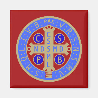 Magnet mit der Medaille von St. Benedikt