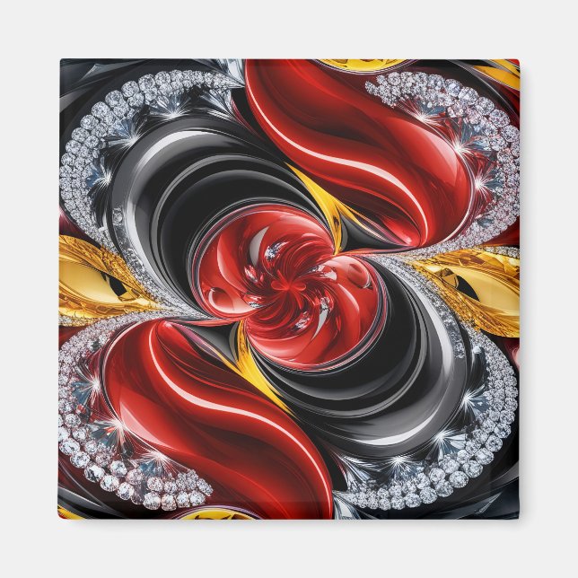 Magnet mit deutschem Farbdesign (Vorne)