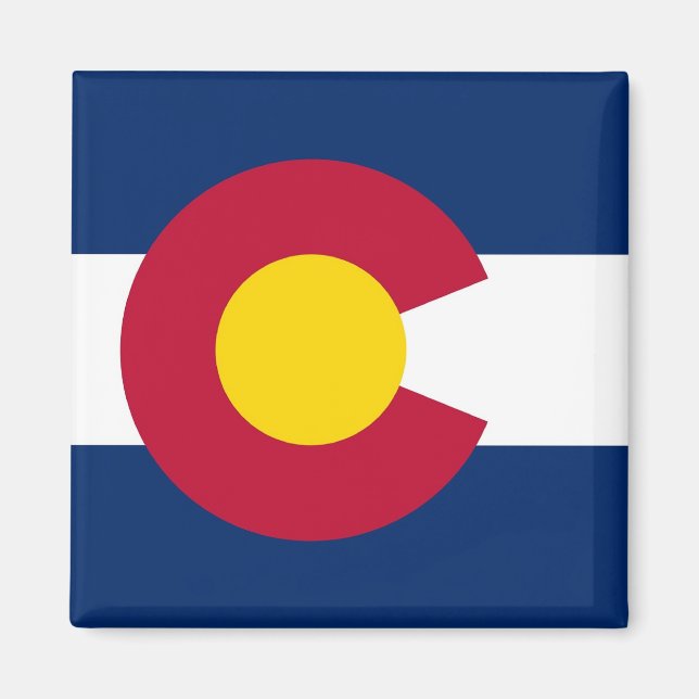 Magnet mit Flag Colorado Staat - USA (Vorne)