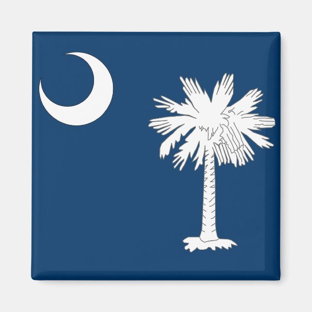 Magnet mit Flag South Carolina Staat - USA (Vorne)