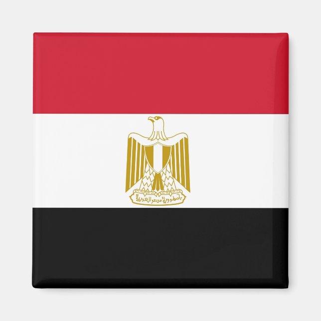 Magnet mit Flagge Ägyptens (Vorne)