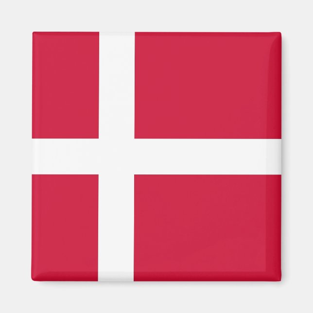 Magnet mit Flagge Dänemarks (Vorne)