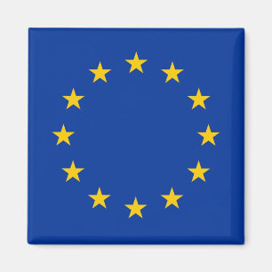 Magnet mit Flagge der europäischen Gewerkschaft