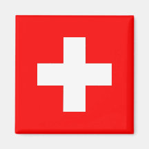 Magnet mit Flagge der Schweiz