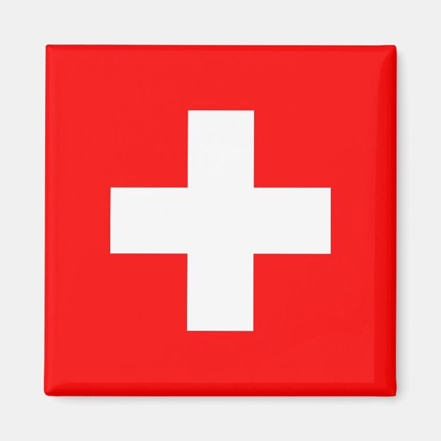 Magnet mit Flagge der Schweiz (Vorne)