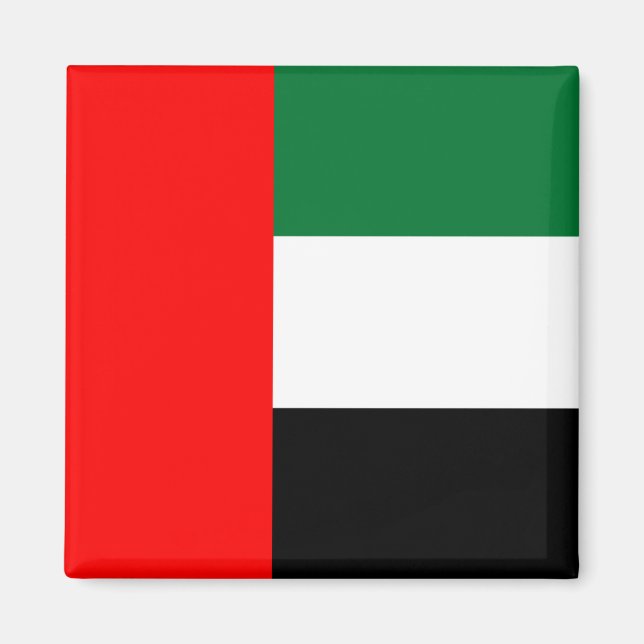 Magnet mit Flagge der Vereinigten Arabischen Emira (Vorne)