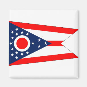 Magnet mit Flagge des Ohio-Staat - USA