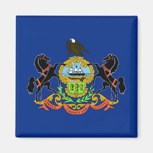 Magnet mit Flagge des Pennsylvania-Staat - USA