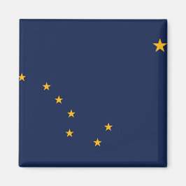 Magnet mit Flagge des Staat Alaska - USA