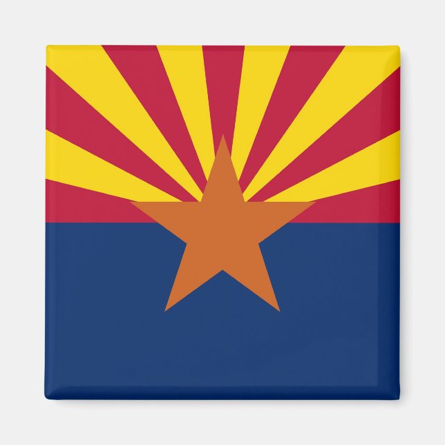 Magnet mit Flagge des Staat Arizona - USA (Vorne)
