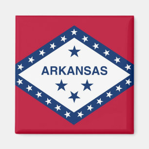 Magnet mit Flagge des Staat Arkansas - USA