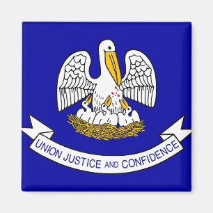 Magnet mit Flagge des Staat Louisiana - USA