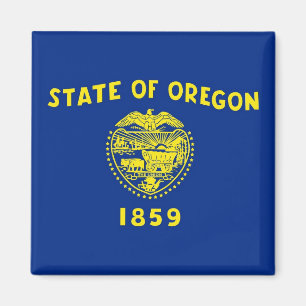 Magnet mit Flagge des Staat Oregon - USA