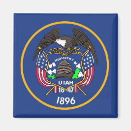 Magnet mit Flagge des Staat Utah - USA