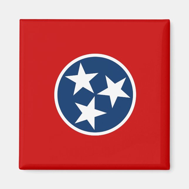 Magnet mit Flagge des Tennessee-Staat - USA (Vorne)